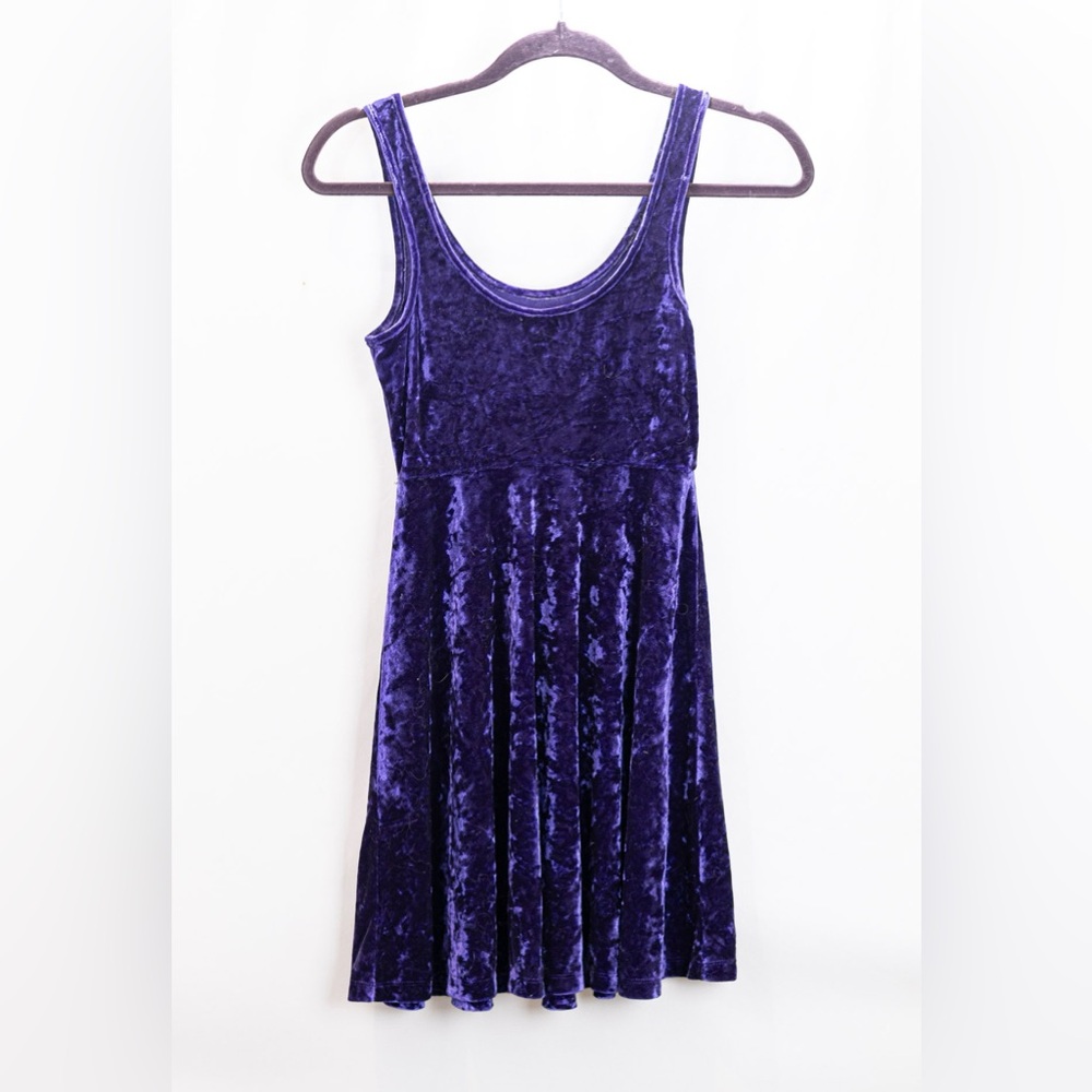 Elegant Purple Velvet Dress